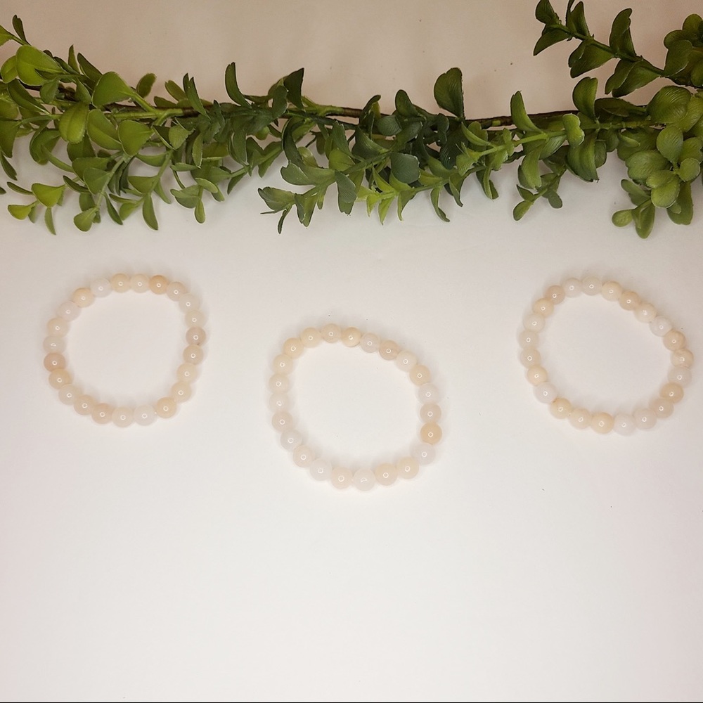 Pink Aventurine Gem Stone Bracelet - Picture 3 of 4